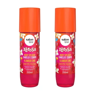 Kit 2 Body Splash Xêrosa Glamour Chic 200ml em Oferta na Shopee