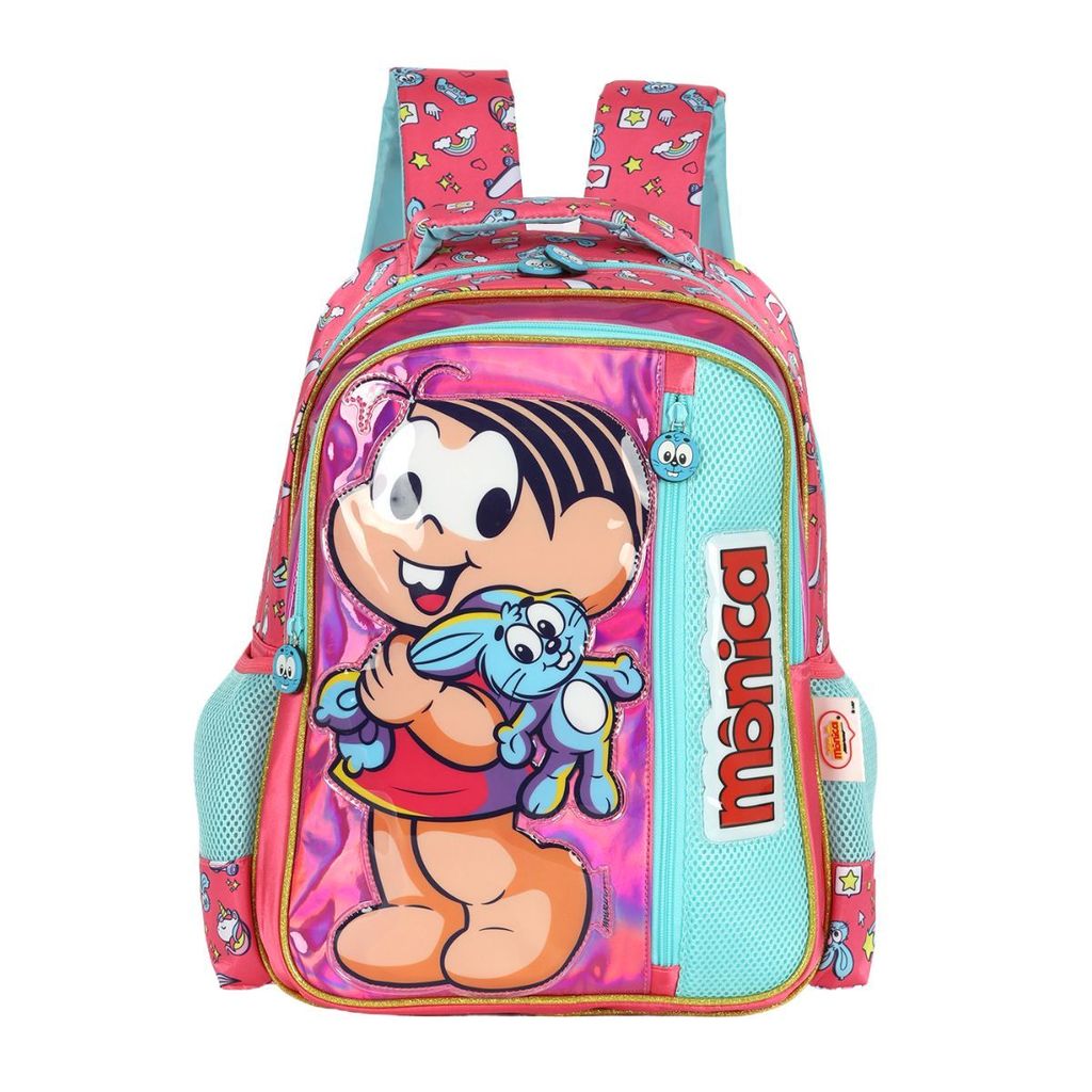 Mochila Turma da Mônica Oficial Luxcel Mônica Top | Shopee Brasil