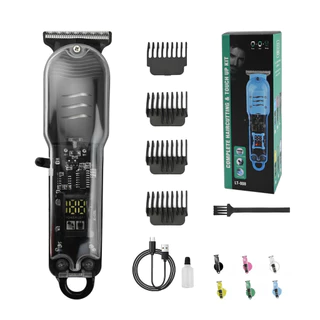 Máquina de Cortar Cabelo Profissional Transparente – | Motor Potente | Bateria 800mAh | USB-C yihan