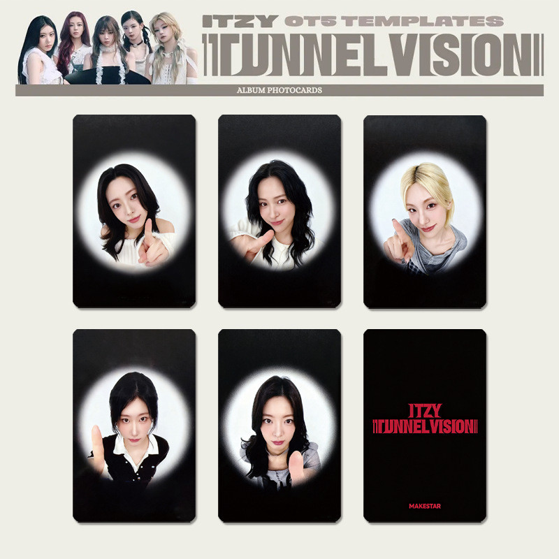 2-7 Unidades/Conjunto ITZY TUNNEL VISION Álbum Lomo Card Meninas