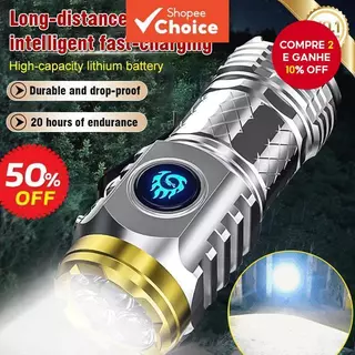 Lanterna Alemã De Três Olhos mini De super Potência em Oferta na Shopee