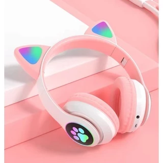 Fone Ouvido Bluetooth Gatinho Sem Fio Com Luz Led STN-28 em Oferta na Shopee