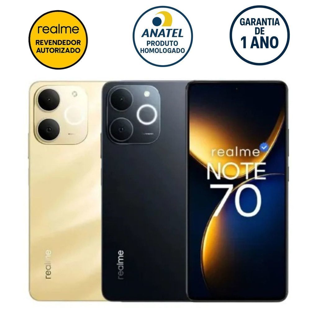 Celular Smartphone Realme Note 70 4G 128GB/4GB Ram Anatel Global