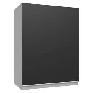 Armário Aéreo 50cm 1 Porta Branco/Preto Glamy Madesa em Oferta na Shopee