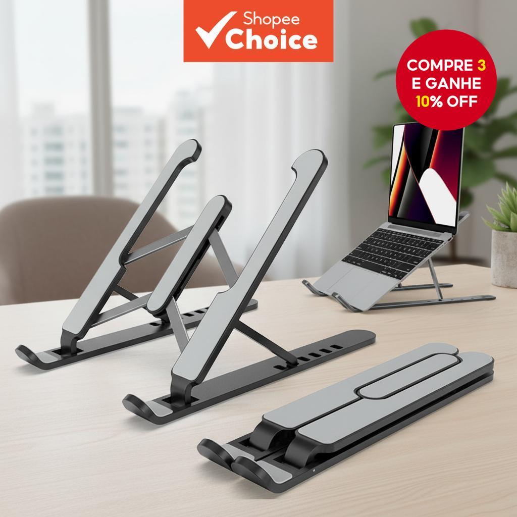 Suporte de laptop dobrável ajustável para computador, elevador ...