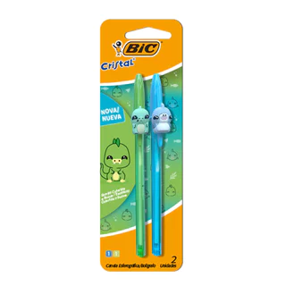 Caneta esferográfica 1.2 Dinossauro com 2 unidades Bic em Oferta na Shopee