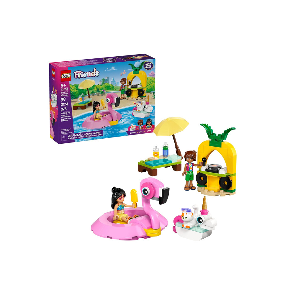 Lego Friends Festa na Piscina com Unicórnio e Flamingo 42658 - 99