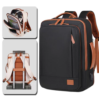 Mochila Para Notebook De Grande Capacidade Prova d'água Unisex Para Universidade, Escola E Viagem