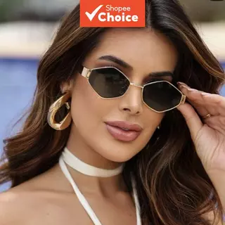 Óculos De Sol Femininos Pequenos Em Formato De Diamante Com Proteção UV em Oferta na Shopee