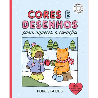Cores e desenhos para aquecer o coração – Livro de colorir oficial Bobbie Goods em Oferta na Shopee