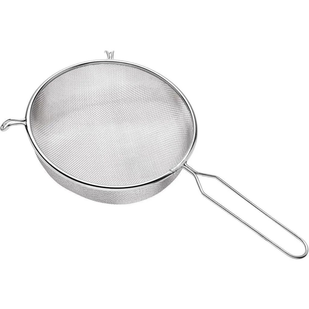Peneira aço inox 24 cm Multiuso cozinha culinária Mimo Style