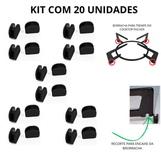 Borracha Suporte da Trempe Grade Grelha Cooktop Fogão Fischer