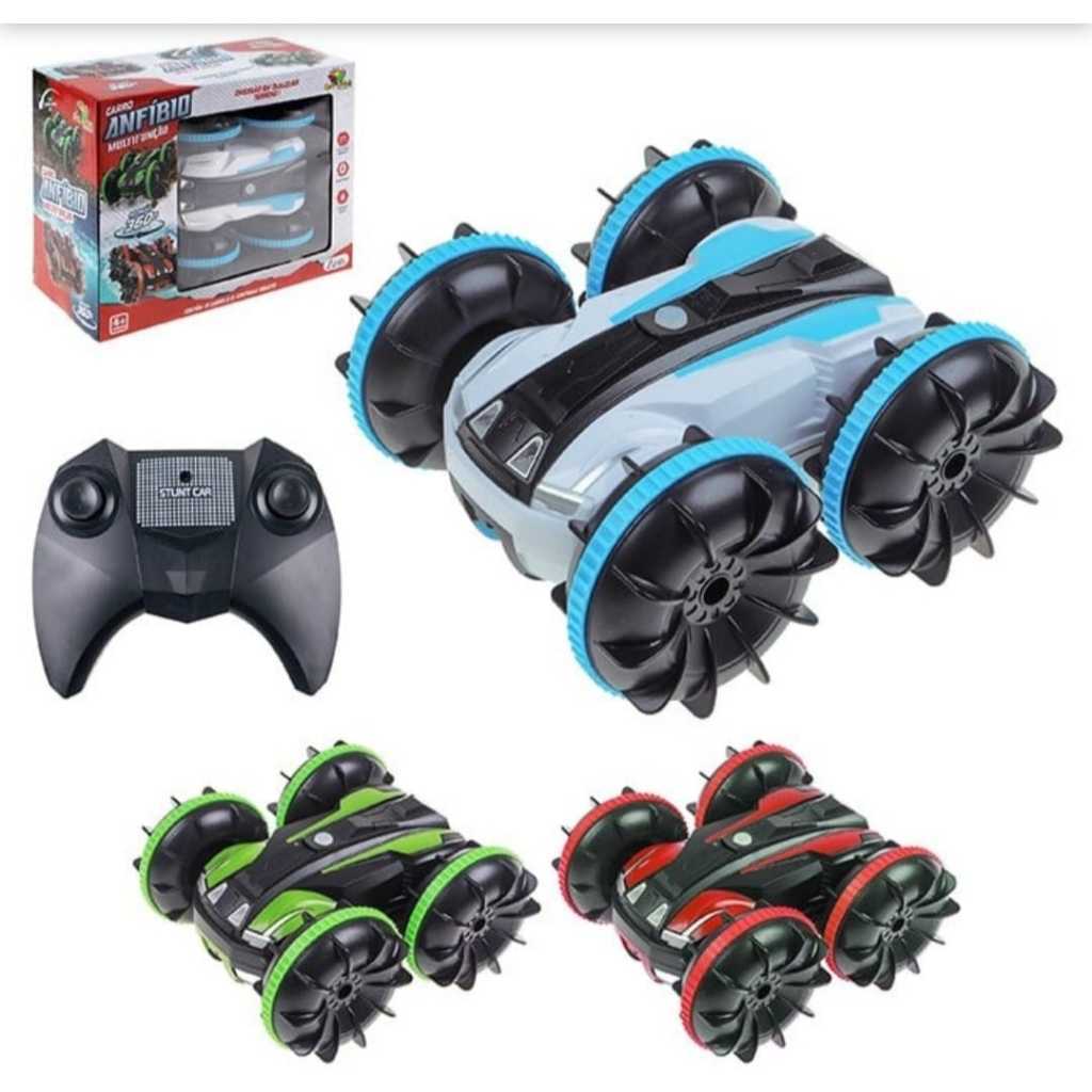 Carro Controle Remoto Anfíbio Speed Multi Funcao Infantil Anda Na Água ...
