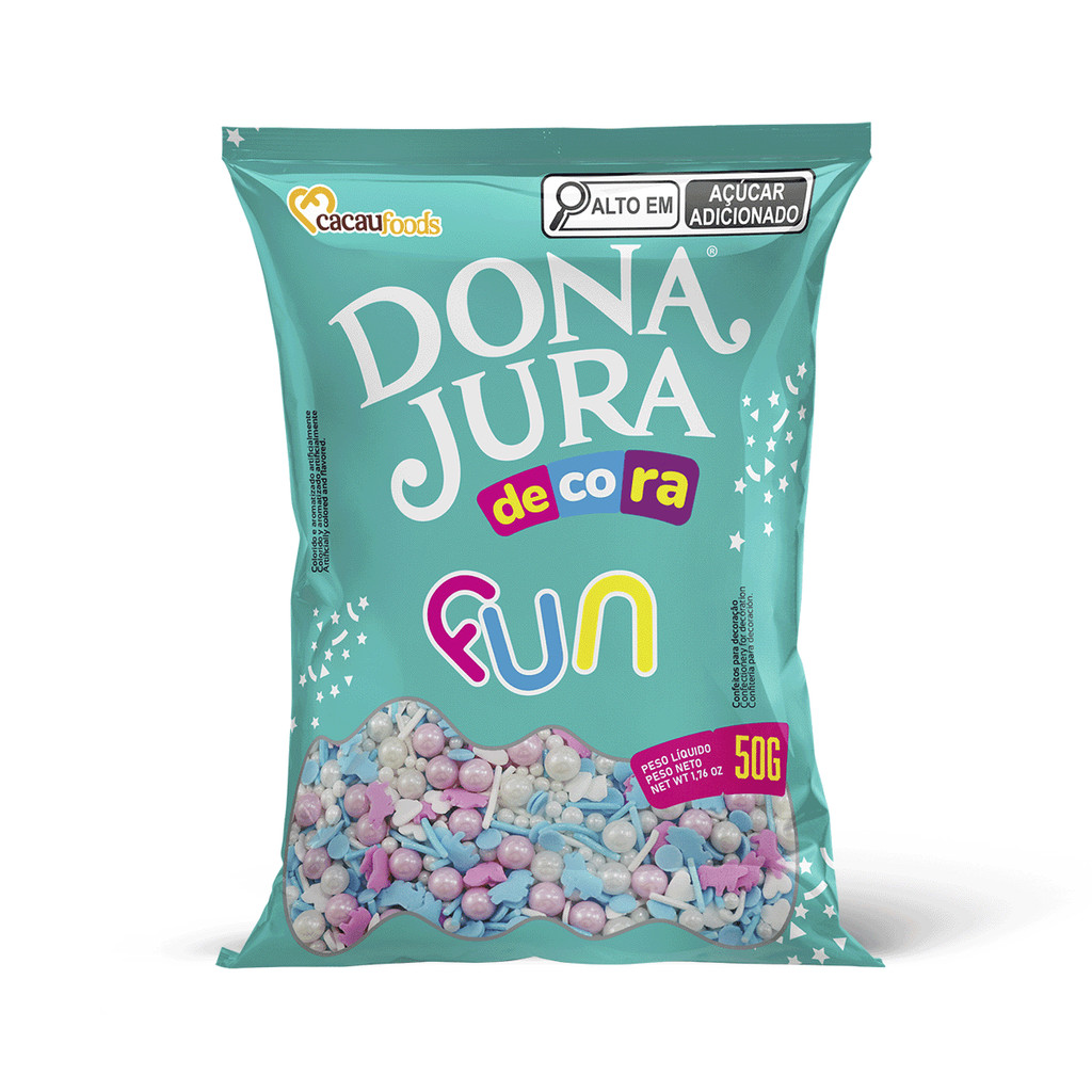 Decora Fun Sweet Blue Bag 50g Decora Dona Jura | Shopee Brasil