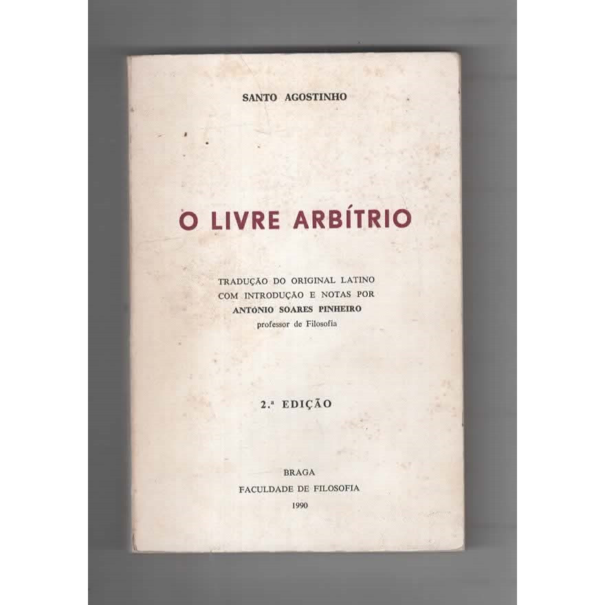 O Livre Arbítrio de Santo Agostinho 7719898 | Shopee Brasil