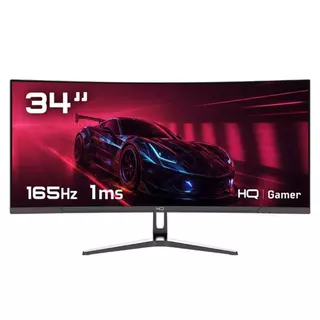Monitor Gamer 34" Curvo 1ms, 165Hz, UltraWide (QHD) - 3440x1440 AMD FreeSync, HDMI, DP, HQ Premium HQ34C16