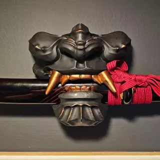 Mural Katana Suporte De Montagem Na Parede Despeje masque Oni Coleção Rack Para Quarto Loja Sala Estar acebnbr