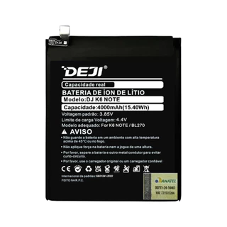 Bateria Motorola Moto G6 Play Moto E5 K6 Plus BL270 Deji