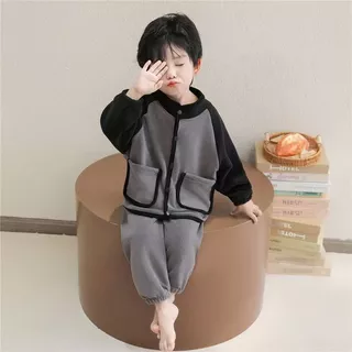 Robe De Lã Polar Para Meninos 2025 Inverno | Conjunto De Roupas Domésticas Espessadas Pijama Infantil Quente Bebê em Oferta na Shopee
