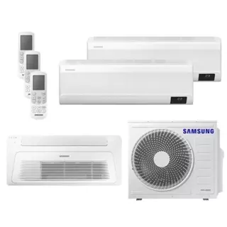 Ar Condicionado Multi Tri Split HW e K7 Samsung Wind Free 24000 BTU (2x9000+1x18000) Quente e Frio Inverter R410 220V em Oferta na Shopee