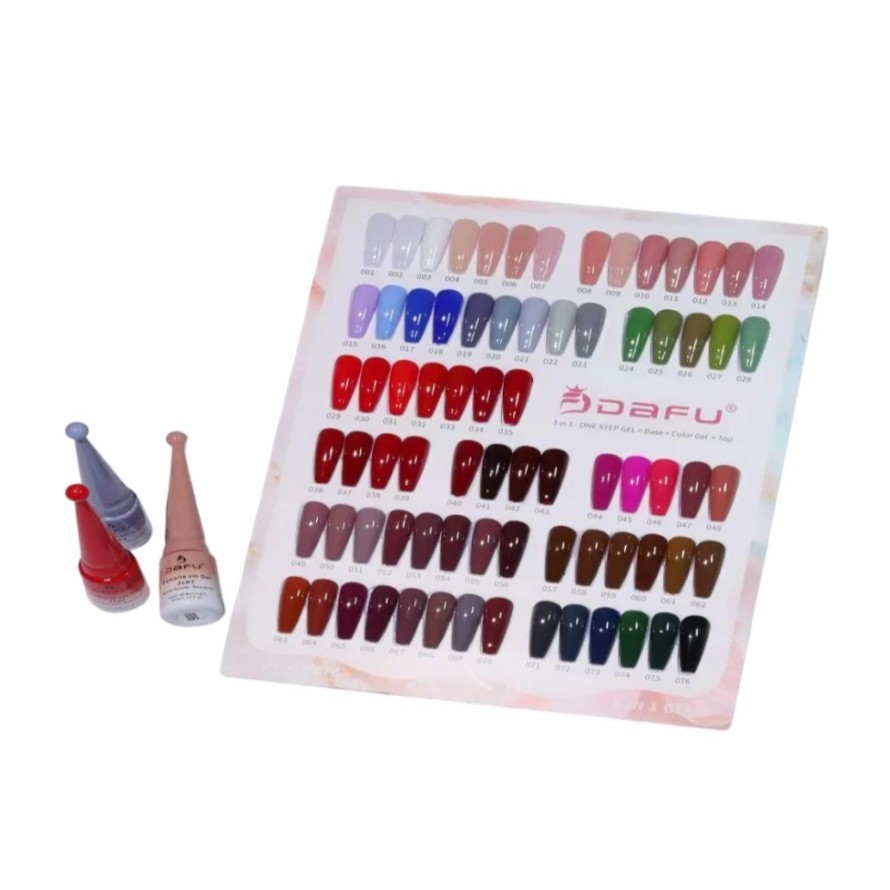 Esmalte Em Gel 5ml 3 em 1 Top Coat Base Coat Secagem Uv 76 Cores Livre ...