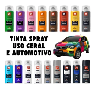 Tinta Spray Uso Geral e Automotivo 400ml para Carro, Madeira, Plástico, Metal e Vidro