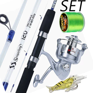 Conjunto De Carretel De Vara De Pesca Sougayilang 1.8M Portátil 2 Seções Isca Com 6BB 5.2 : 1 Engrenagem Combos De Alta em Oferta na Shopee