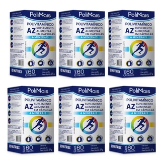Kit 6x Polimais A-z Total 60 Capsulas (polivitaminíco)