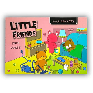 Livro Para Colorir Desenhos Fofos Infantil Bobbie Goods Capa Flexível Cor Rosa Para Menina em Oferta na Shopee