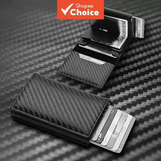 Carteira RFID De Fibra De Carbono-Porta-Cartões Pop-Up Automático Com Proteção Antirroubo ​ em Oferta na Shopee