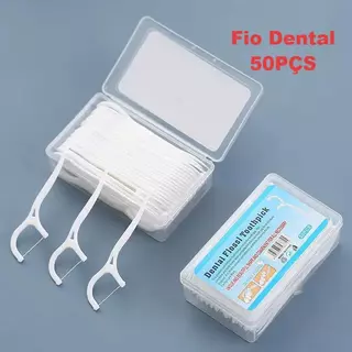 Fio Dental KIT 50/100/150/200PÇS Picks Palitos Dentes Vara Dente Escova De Limpeza Interdental Pick Oral Higiene Cuidado em Oferta na Shopee