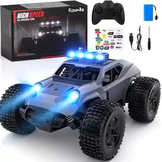 Carro Controle Remoto Speed Até 15km/h 4x4 Off-road Veloz Crawler Luzes LED Recarregável Kizumba em Oferta na Shopee