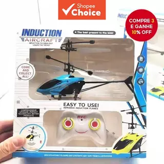  Drone Sensor Inteligente - Helicóptero de Controle Remoto, Pairado, Brinquedo Durável para Crianças