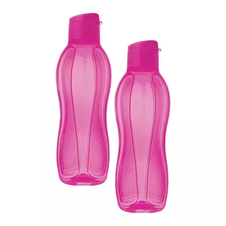 Kit 2 Garrafas de Água Tupperware Eco Tupper Pink 1L em Oferta na Shopee