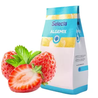 Algemix sabor Morango 1kg Base para Sorvete Selecta Saborizante em Pó