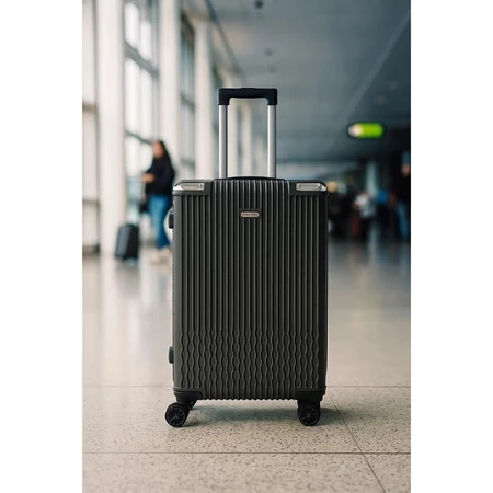 Mala de Viagem 23kg ABS Média Zíper Antifurto Rodinhas 360° Cadeado TSA