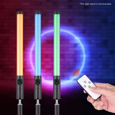 Bastão De Led Iluminação Luz Rgb E Branco Preenchimento Foto
