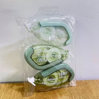 Kit Triplo Fita Corretiva 15m – Cores Verde e Roxo 