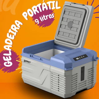 Geladeira Portátil 9 Litros Para Caminhão Carro Barco MOTORHOME 12/24v 110/220V