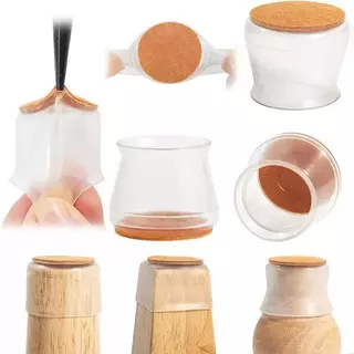 Kit4/Kit12/Kit24 Protetores De Canto De Silicone Para Mesas E Cadeiras