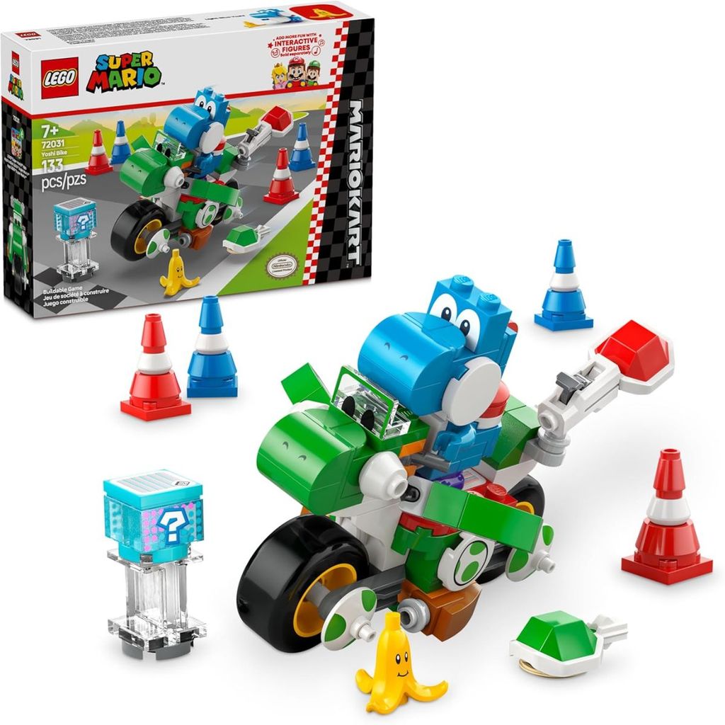 Super Mario Mario Kart Moto Yoshi 133 peças 72031 - Lego | Shopee