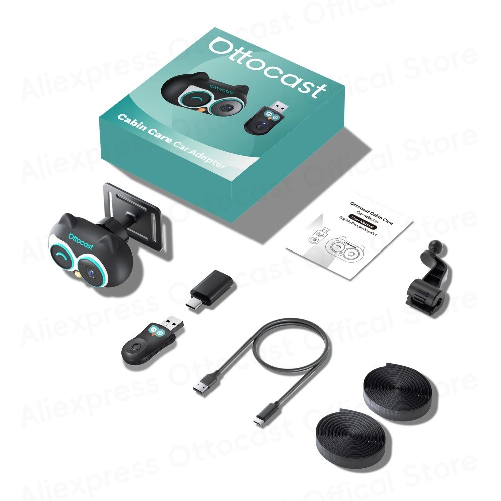 Adaptador De Cuidados De Cabine Ottocast Com Fio Para Câmera