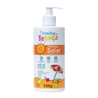 Protetor Solar Infantil FPS50 UVA+UVB Turminha Da Bagunça Contém 500g em Oferta na Shopee
