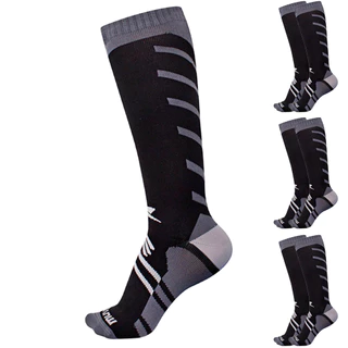 3X Meia de Compressão Esportiva Muvin Arrow Cano Longo Preto Unissex Tamanho 34–39 para Corrida Caminhada - CLONE em Oferta na Shopee