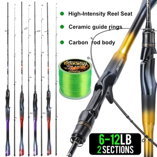 Sougayilang Novo Tipo 1.8M Vara De Pesca De Fibra De Carbono 2 Seções Fiação/Fundição Para Ao Ar Livre Arrasto Máximo 6- em Oferta na Shopee