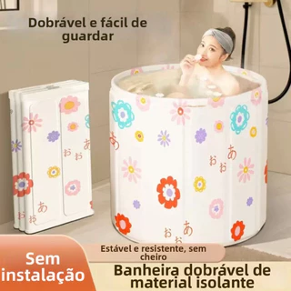 Banheira dobrável spa portátil para adultos 70cm--6108