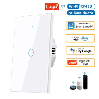 Interruptor Inteligente 1.2.3.4 Botões Teclas Tuya Alexa Wifi