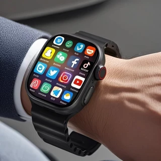Smartwatch HW Ultra 3 – AMOLED, 5G, 4G SIM, Chamadas, Esportivo, Monitoramento Saúde + Pulseiras