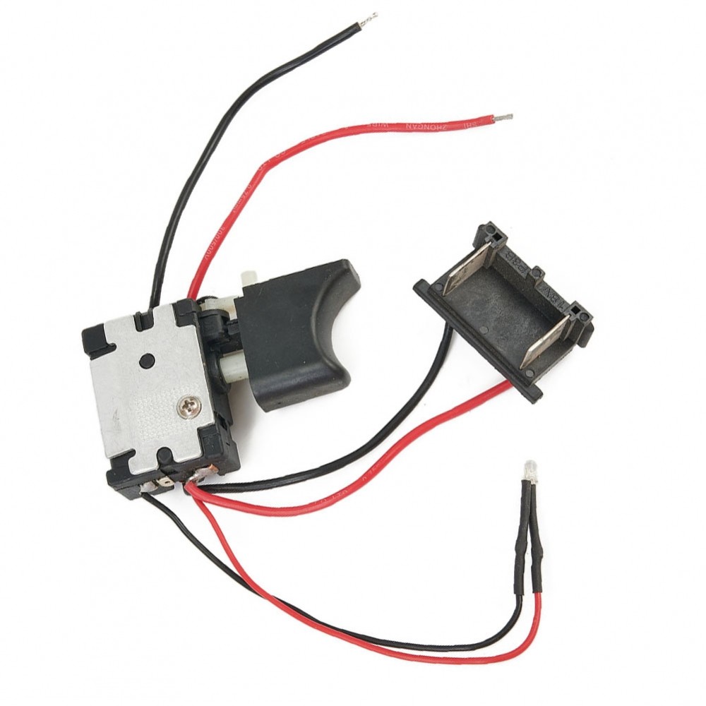Interruptor De Gatilho De Botão Preto Ferramenta De Função Conveniente 21-25V À Prova De Poeira