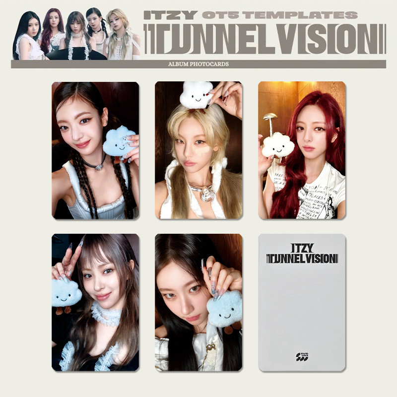 2-7 Unidades/Conjunto ITZY TUNNEL VISION Álbum Lomo Card Meninas
